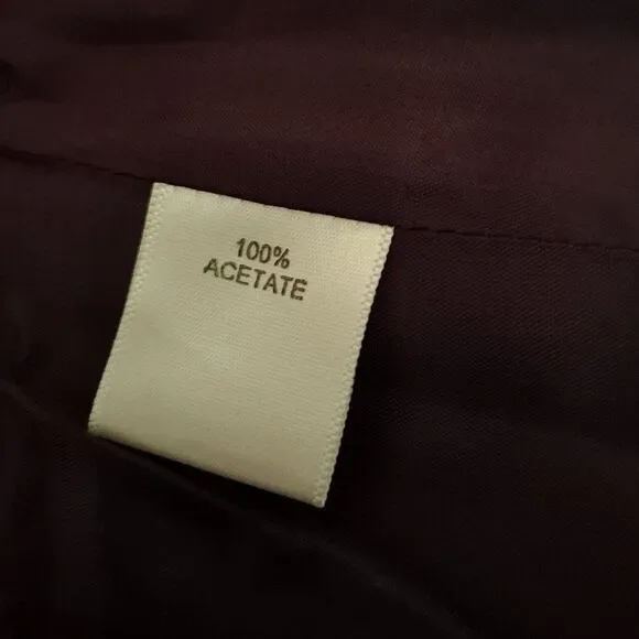 Vera Wang Maids Tulle Bubble Hem Strapless Back Zip Plum Color Dress - Picture 9 of 10